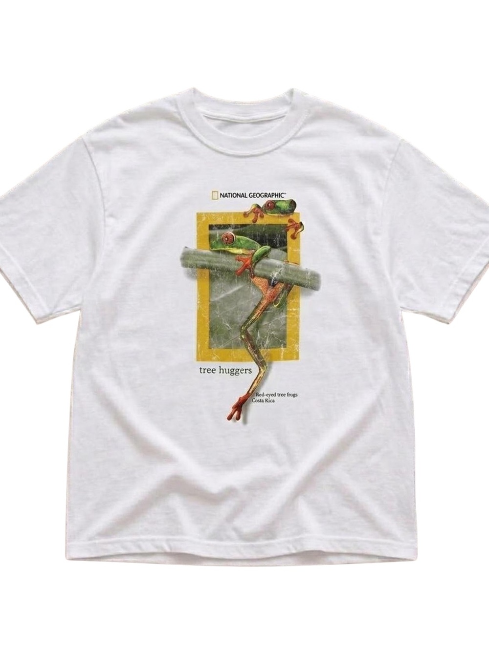 National Geographic White 'Tree Huggers' Reptile Graphic Tee